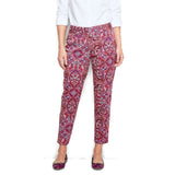 Lands End 451983 Fit 2 Slim Twill Pants Size 4 Berry Rouge Print NWT - Better Bath and Beauty