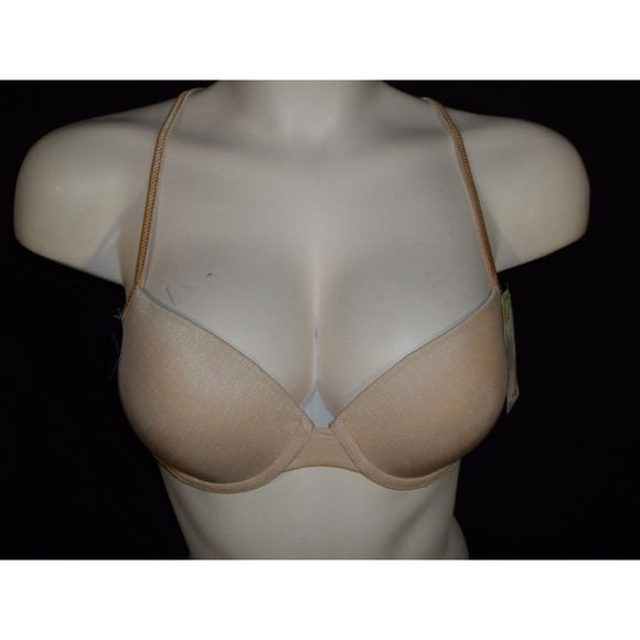 Lily Of France 2101755 In Action Cotton Underwire Sports Bra 34DD Nude NWT