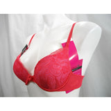 Lily of France 2131701 Soiree Extreme Ego Boost Lace UW Bra 34B Bright Pink - Better Bath and Beauty