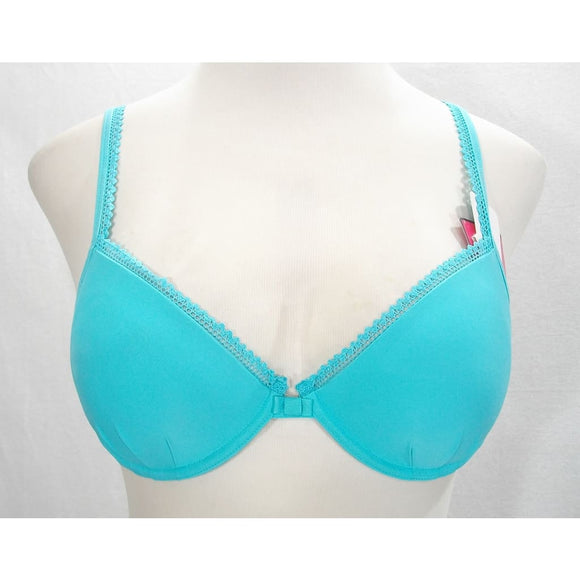 Lily Of France 2175210 French Charm Push Up Underwire Bra 32A Aqua Chiffon NWT - Better Bath and Beauty