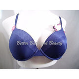 Lily of France 2175300 Smooth & Sleek Push Up Underwire Bra 34C Navy Blue NWT - Better Bath and Beauty