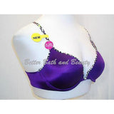 Lily Of France 2177200 Extreme U-Plunge Underwire Bra 34D Purple NWT - Better Bath and Beauty