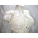 Lilyette 991 Invisible Foam Comfort Floral Lace Unlined Underwire Bra 40D Ivory - Better Bath and Beauty