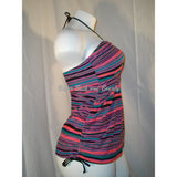 Liz Lange Maternity Halter Swim Suit Top SIZE SMALL Pink & Purple Striped NWOT - Better Bath and Beauty