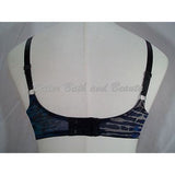 Lunaire Whimsy 19311 Honolulu Embroidered Lace Plunge Underwire Bra 32D Blue - Better Bath and Beauty