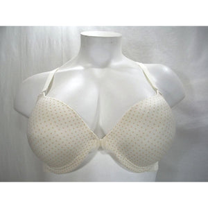 Maidenform 7112 Front Close Lace Trim Underwire Bra 38D Ivory with Nude Dots - Better Bath and Beauty