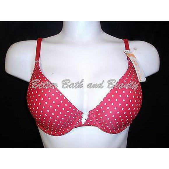 Maidenform 7959 One Fabulous Fit Demi Underwire Bra 34C Red with White Dot NWT - Better Bath and Beauty