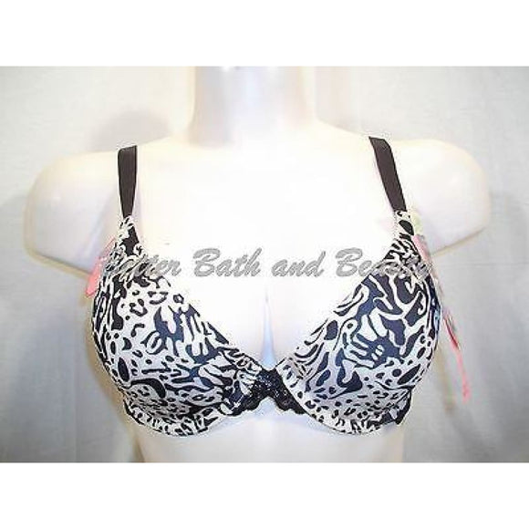 Maidenform 9139 One Fab Fit Decadence Lace Underwire Bra 38D Black Animal Print - Better Bath and Beauty