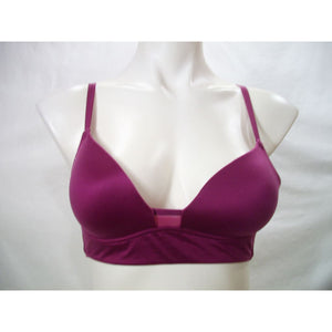 Maidenform DM1137 Casual Comfort Mesh-Panel Wire Free Bra Bralette 34A Mulberry - Better Bath and Beauty