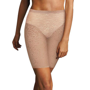Maidenform DM2004 Sexy Firm Control Sheer Lace Thigh Slimmer SMALL Beige NWT - Better Bath and Beauty