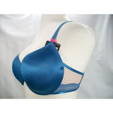 Maidenform DM9900 Center of Attention Satin and Lace Demi Underwire Bra 38B Blue NWT - Better Bath and Beauty
