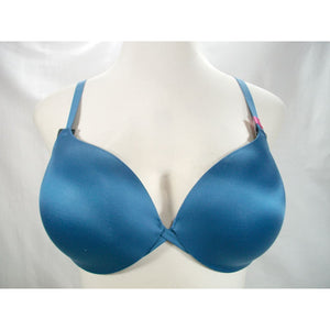 Maidenform DM9900 Center of Attention Satin and Lace Demi UW Bra 36D Blue - Better Bath and Beauty