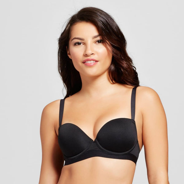 Maidenform Self Expressions Women's 2pk Convertible Push-Up Lace Wing Bra  5809 - Beige/Black 38B