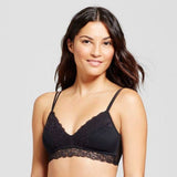 Maidenform SE1182 Self Expressions Wire Free Lace Bralette Size MEDIUM Black - Better Bath and Beauty