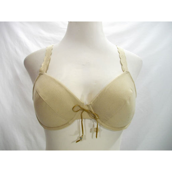 No Boundaries Brushed Suede Lazer Strap Suede-Like Underwire Padded Bra 36C Nude NWT - Better Bath and Beauty