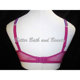 On Gossamer Molded Cup Underwire Bra 34DD Fuschia Pink with Purple Trim - Better Bath and Beauty