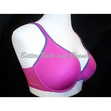 On Gossamer Molded Cup Underwire Bra 34DD Fuschia Pink with Purple Trim - Better Bath and Beauty