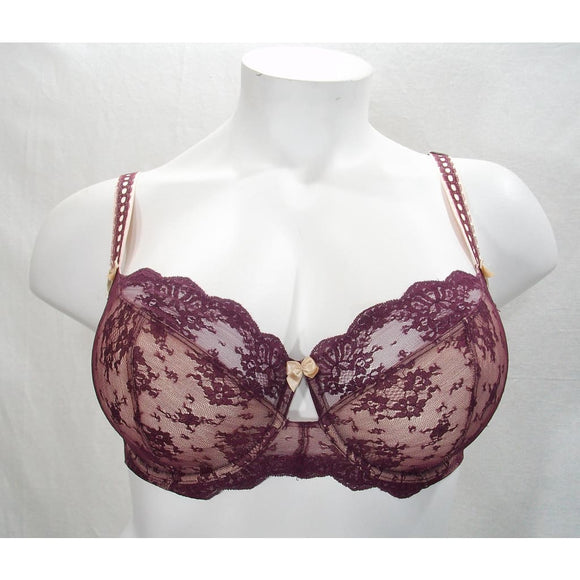 Paramour 115005 by Felina Captivate Unpadded 3 Part Cup UW Bra 32C Grape Wine - Better Bath and Beauty