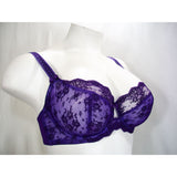 Paramour 115005 by Felina Captivate Unpadded 3 Part Cup UW Bra 36D Violet NWT - Better Bath and Beauty