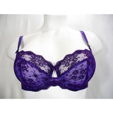 Paramour 115005 by Felina Captivate Unpadded 3 Part Cup UW Bra 36D Violet NWT - Better Bath and Beauty
