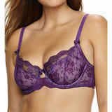 Paramour 115005 by Felina Captivate Unpadded 3 Part Cup UW Bra 42C Violet NWT - Better Bath and Beauty