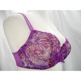 Paramour 115009 Ellie Demi Unlined Semi Sheer Lace Underwire Bra 32D Dewberry Floral - Better Bath and Beauty