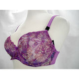 Paramour 115009 Ellie Demi Unlined Semi Sheer Lace Underwire Bra 38C Dewberry Floral NWT - Better Bath and Beauty