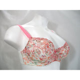 Paramour 115009 Ellie Demi Unlined Semi Sheer Lace Underwire Bra 38D Pink Floral NWT - Better Bath and Beauty
