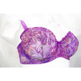 Paramour 115009 Ellie Demi Unlined Semi Sheer Lace Underwire Bra 38DD Dewberry Floral - Better Bath and Beauty