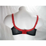 Paramour 115009 Ellie Demi Unlined Semi Sheer Lace UW Bra 34D Red Japanese Blossoms - Better Bath and Beauty