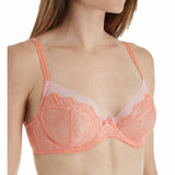 Paramour 115014 by Felina Amber Unlined Lace Full Figure UW Bra 36DDD Desert Flower Coral - Better Bath and Beauty