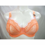 Paramour 115014 by Felina Amber Unlined Lace Full Figure UW Bra 42D Desert Flower Coral - Better Bath and Beauty