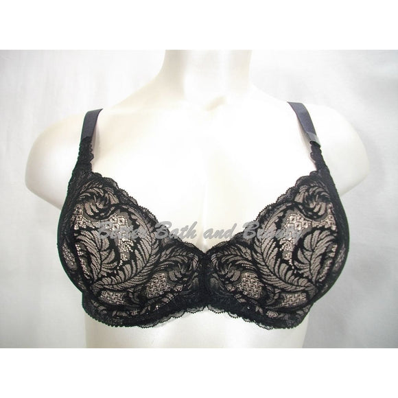 Paramour 115027 by Felina Lou Lou Lace Unlined Underwire Bra 42D Black - Better Bath and Beauty