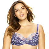 Paramour 115702 Felina Sweet Revenge Full Busted UW Bra 40D Blue Floral NWT - Better Bath and Beauty