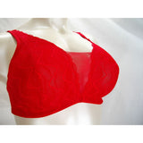 Paramour 145046 by Felina Bette Galloon Lace with Tulle Bralette LARGE Red - Better Bath and Beauty