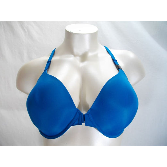Paramour 235047 by Felina Abbie Front Close with T-Back Wicking UW Bra 40DDD Saxony Blue - Better Bath and Beauty