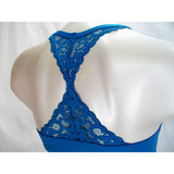 Paramour 235047 by Felina Abbie Front Close with T-Back Wicking UW Bra 42DD Saxony Blue - Better Bath and Beauty