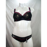 Paramour by Felina 115056 Amourette Unlined Lace Full Busted Underwire Bra 32DD Black - Better Bath and Beauty