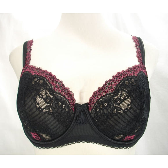 Paramour by Felina 115056 Amourette Unlined Lace Full Busted Underwire Bra 34D Black - Better Bath and Beauty