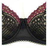 Paramour by Felina 115056 Amourette Unlined Lace Full Busted Underwire Bra 36C Black - Better Bath and Beauty