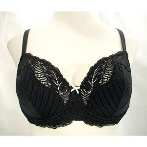 Paramour by Felina 115353 Stripe Delight Full Figure Underwire Bra 36C Black NWT - Better Bath and Beauty