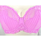 Paramour by Felina 115353 Stripe Delight Full Figure Underwire Bra 36D Berry Gelato Pink NWT - Better Bath and Beauty