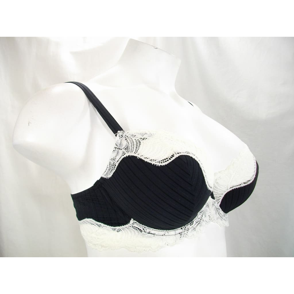 Paramour by Felina Women's Stripe Delight Unlined Full Figure Bra, Black,  34D at  Women's Clothing store: Bras