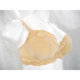 Paramour by Felina 115353 Stripe Delight Full Figure Underwire Bra 40D Fawn NWT - Better Bath and Beauty