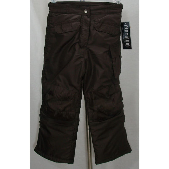 Platinum BOYS Water & Wind Resistant Snow Pants 6 Brown NWT - Better Bath and Beauty