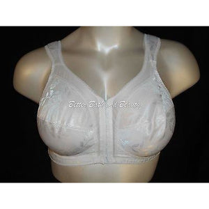 Playtex 18 Hour 4695 Comfort Strap Front Close Wire Free Bra 42D White NWOT - Better Bath and Beauty