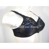 Playtex Secrets 4317 Satin & Lace Soft Cup Full Figure Wire Free Bra 50C Black NWT - Better Bath and Beauty