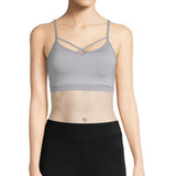 Reebok Voltage Strappy Padded CrossFit Sports Bra X-SMALL Gray NWT - Better Bath and Beauty