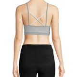 Reebok Voltage Strappy Padded CrossFit Sports Bra X-SMALL Gray NWT - Better Bath and Beauty
