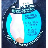 Sears Slim Shape Extra Firm Control High Waist Thigh Slimmer MEDIUM Black NWT - Better Bath and Beauty